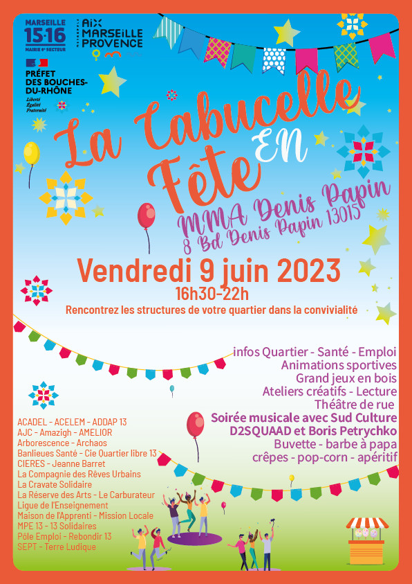 Fête de quartier Cabucelle - Mairie de Marseille 15e & 16e